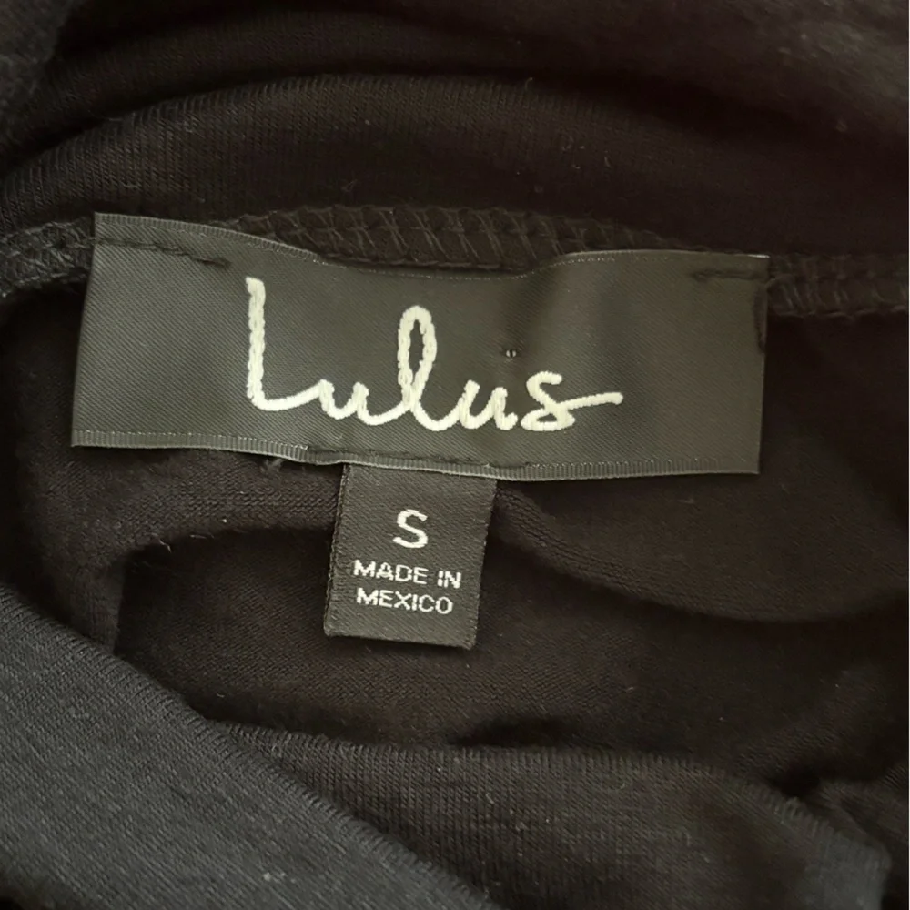 Lulu's Classic Black Turtleneck Dress - Picture 3 of 8